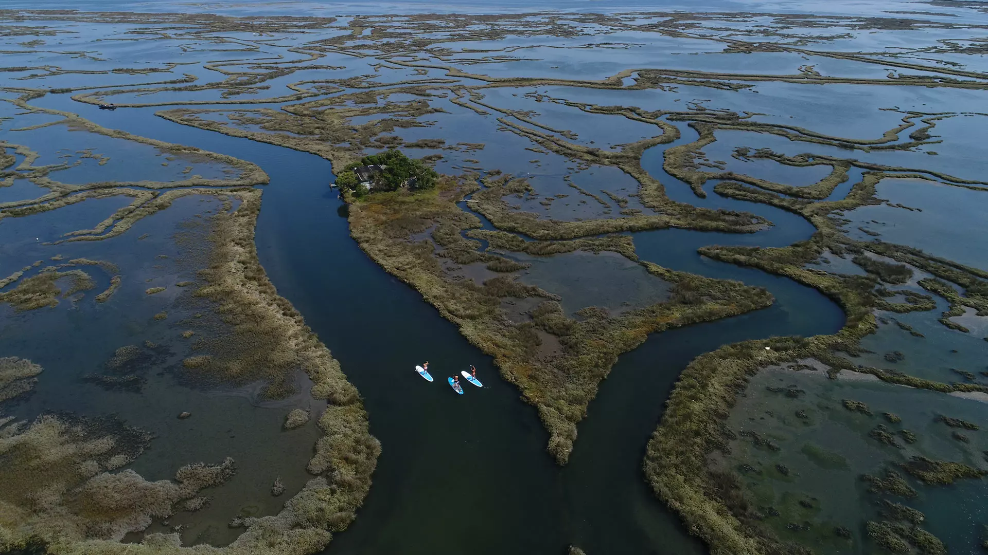 Vista aérea da Ria de Aveiro